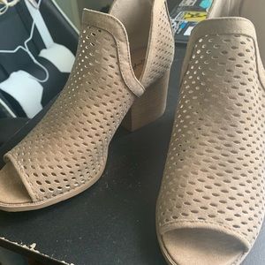 Cutout Peep Toe Bootie